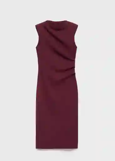 Vestido Belle Burdeos Talla M Mujer Mango