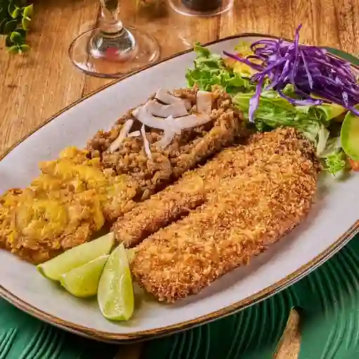 Filete de pescado frito