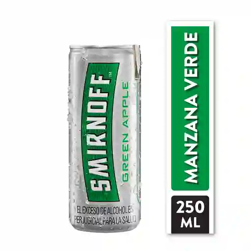 Coctel Smirnoff Ice Green Apple Lata 250 mL