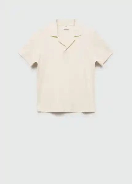 Polo Bover Crudo Talla L Hombre Mango