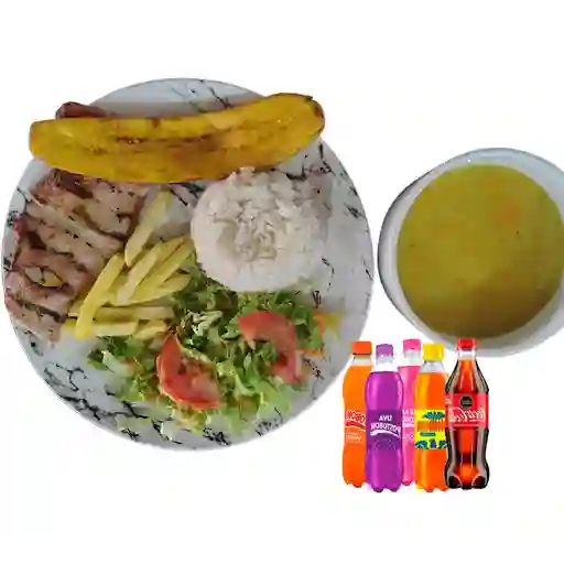 Caserito bendito + gaseosa