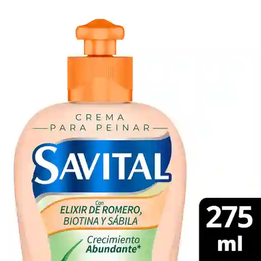 Crema Para Peinar Savital Elixir Romero Biotina y Sávila 275 mL