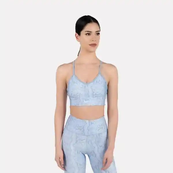 Reebok Top Id Train Aop Para Entrenamiento Mujer Azul Talla L