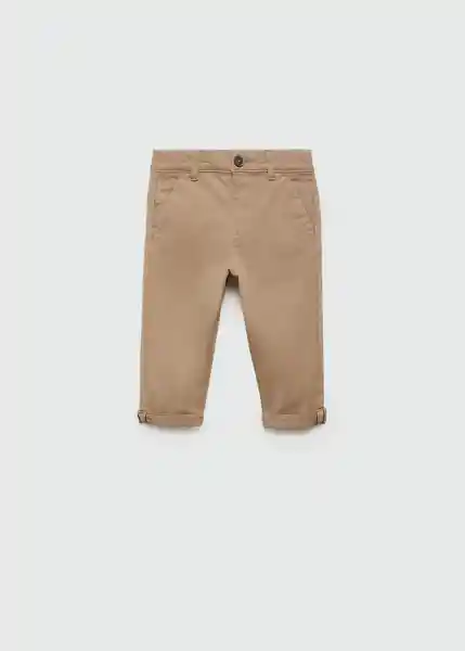 Pantalón Chino7 Beige Talla 66 Niños Mango