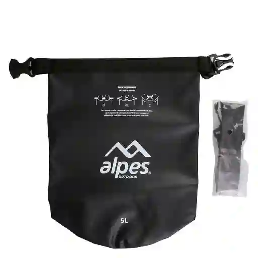 Alpes Bolsa Impermeable Negro