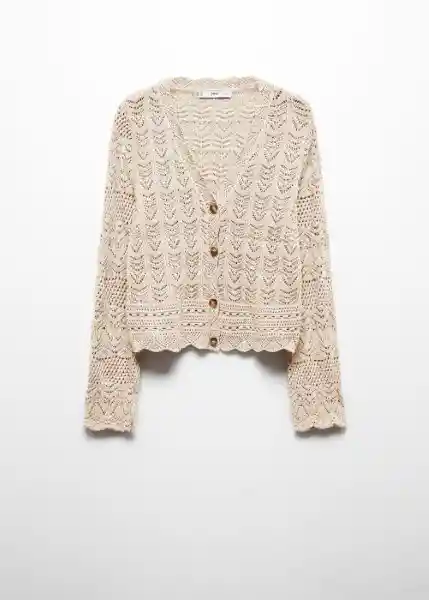 Chaqueta Cárdigan Sito Arena Talla S Mujer Mango