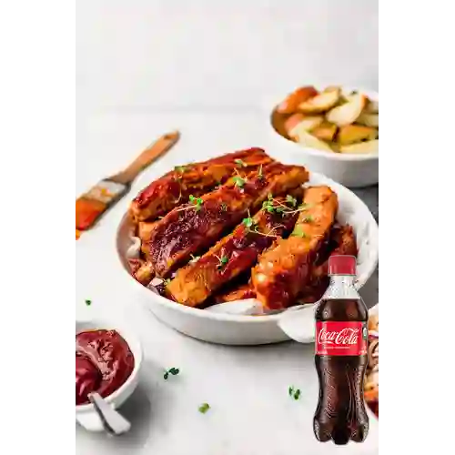 Combo Costilla Barril + Coca Cola Original 400 ml