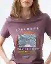  Camiseta Mujer Morado Talla Xs 602E001 AMERICANINO 