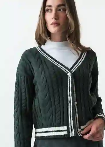 Tejido Mujer Verde Hidai Ultraoscuro Talla M 483G059 Naf Naf