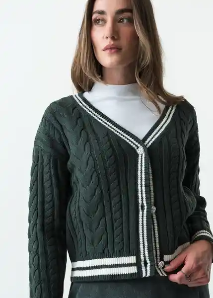 Tejido Mujer Verde Hidai Ultraoscuro Talla M 483G059 Naf Naf