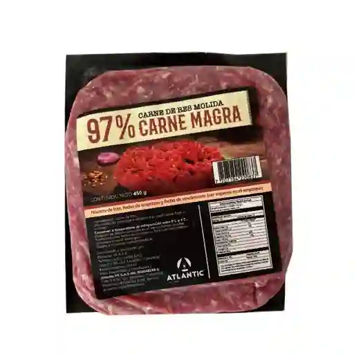 Atlantic Carne Molida de Cerdo 97/3 450 g