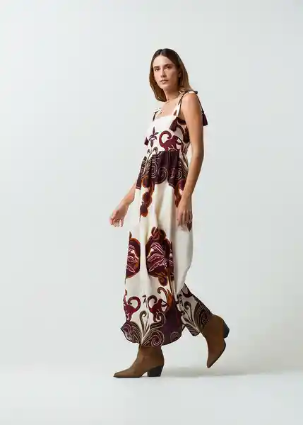 Vestido Gigi Mujer Crudo Novia Claro Talla S 572G361 Naf Naf