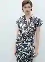 Falda Merci Crudo Talla M Mujer Mango