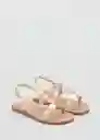 Sandalias Nati Oro Talla 34 Niñas Mango