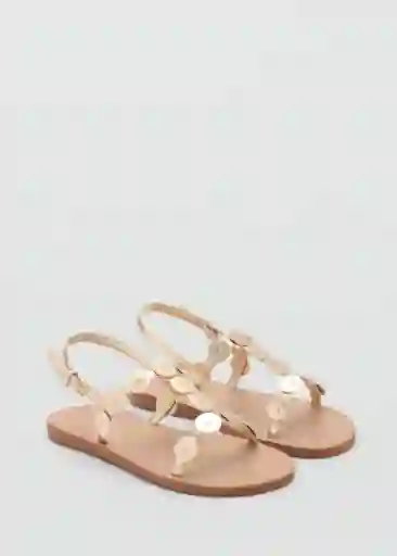 Sandalias Nati Oro Talla 34 Niñas Mango
