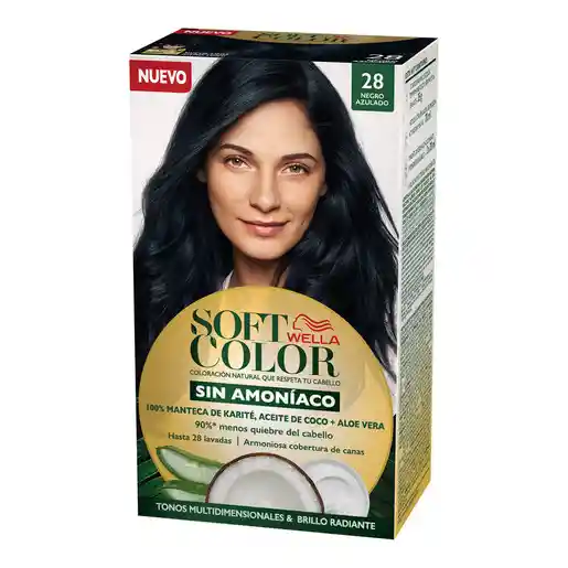 Wella Consumo Kit Soft Color Tintura Negro Azul 28