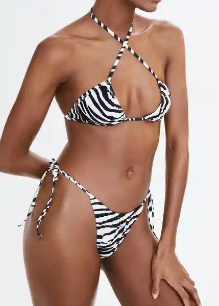 Top Bikini Marisa Off White Talla M Mujer Mango