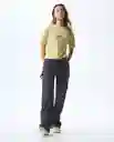 Camiseta Mujer Caqui Talla M 601G000_CAQ150719 Americanino
