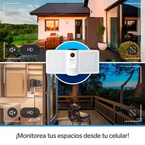 Steren Cámara Wi-Fi Con Reflector y Monitoreo Fija