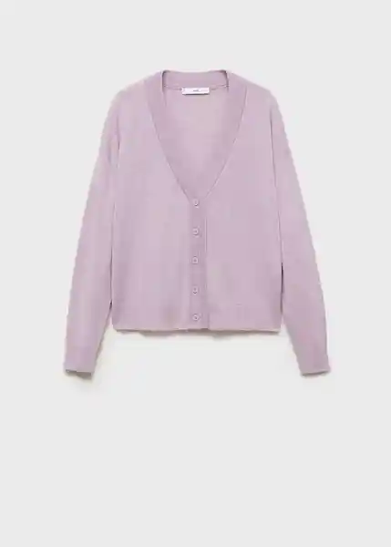 Chaqueta Cárdigan Lucca Malva Talla XS Mujer Mango