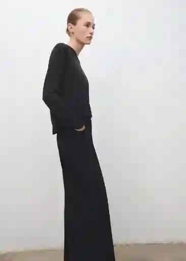 Saco Jersey Milo Antracita Talla M Mujer Mango