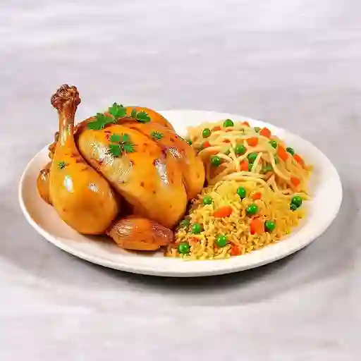 Pollo Entero más Arroz Chino Extra