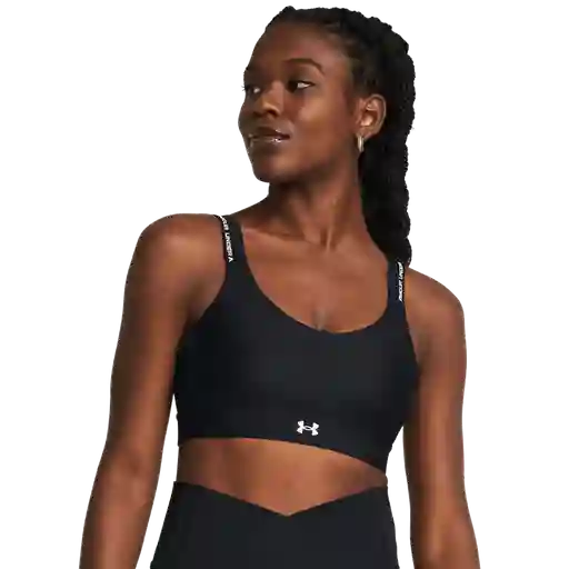 Under Armour Crop Infinity Mid Rib Wm Bra Mujer Negro XSac