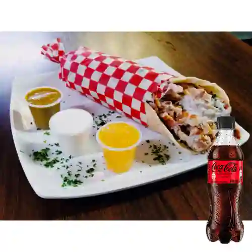 Combo Shawarma Mediana + Coca Cola Sin Azúcar 400ML