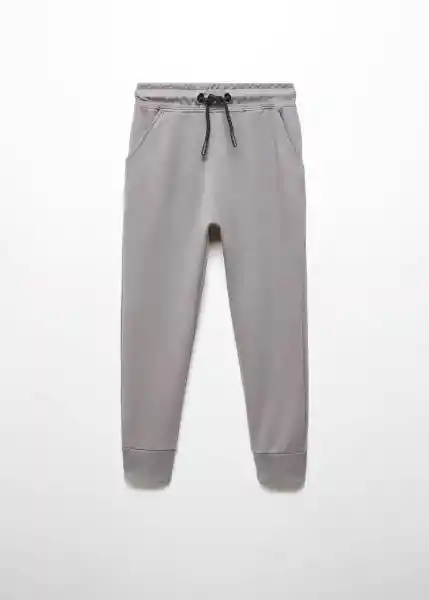 Pantalón Zipper Gris Talla 13 Niños Mango