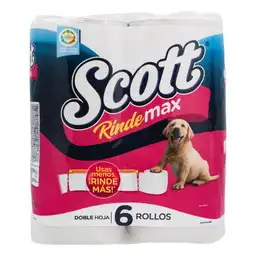 Scott Papel Higiénico Rinde Max Doble Hoja