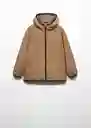 Abrigo Parka Marcos Tabaco Talla 05 Niños Mango