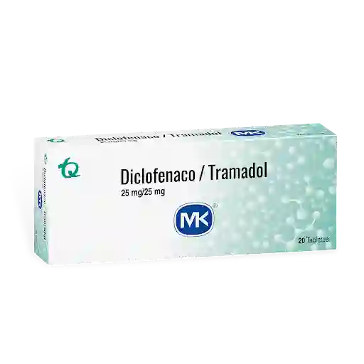 Mk Diclofenaco / Tramadol (25 mg / 25 mg)