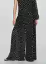 Pantalón Adela Negro Talla XS Mujer Mango