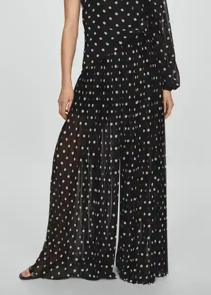 Pantalón Adela Negro Talla XS Mujer Mango