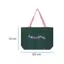 Bolsa de Compras Life is a Picnic Verde Miniso