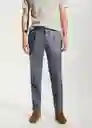 Pantalón Gisbert Ceniza Talla 40 Hombre Mango