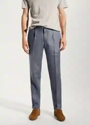 Pantalón Gisbert Ceniza Talla 40 Hombre Mango