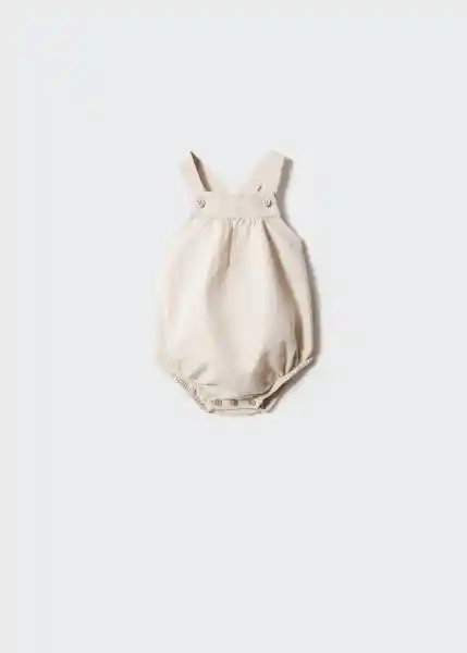 Body Pelele Juan Beige Talla 67 Niños Mango