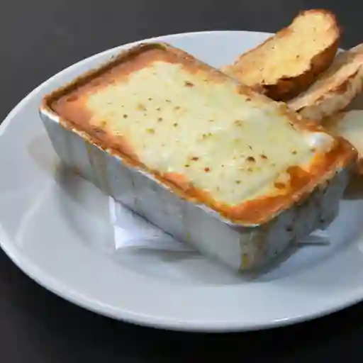 Lasaña con jamón y champiñones