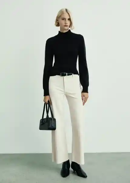 Jean Catherin Offwhite Talla 32 Mujer Mango