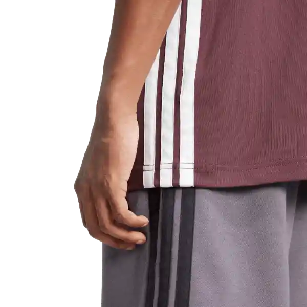 Adidas Camiseta 3S Sj Manga Corta Lifestyle Hombre Rojo Talla M
