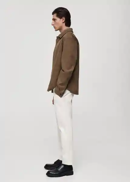 Pantalón Prato Blanco Talla 38 Hombre Mango