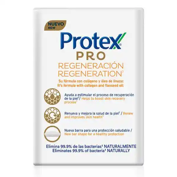 Protex Jabón Antibacterial Pro Regeneración Barra x3