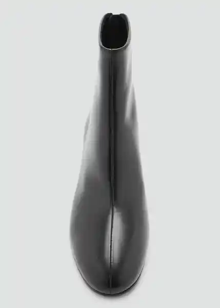 Botines Claro Negro Talla 37 Mujer Mango