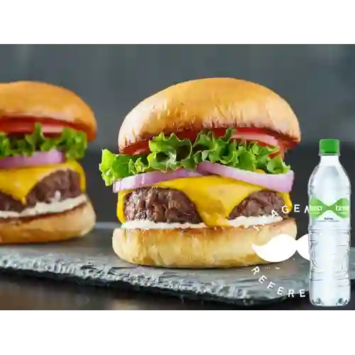Combo Hamburguesa Tres Pisos + Brisa Con Gas 600ML