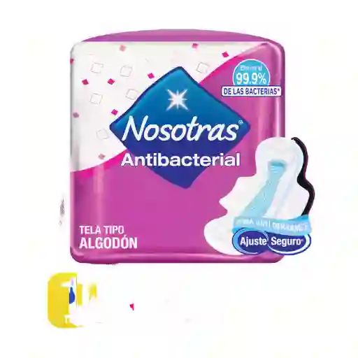 Nosotras Toallas Femeninas Antibacterial Tela Tipo Algodón