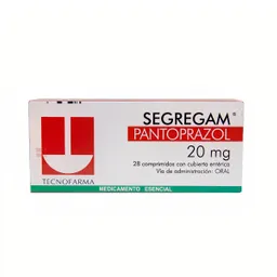 Segregam Tecnofarma 20Mg Caja X 28 Comprimidos Pantoprazol
