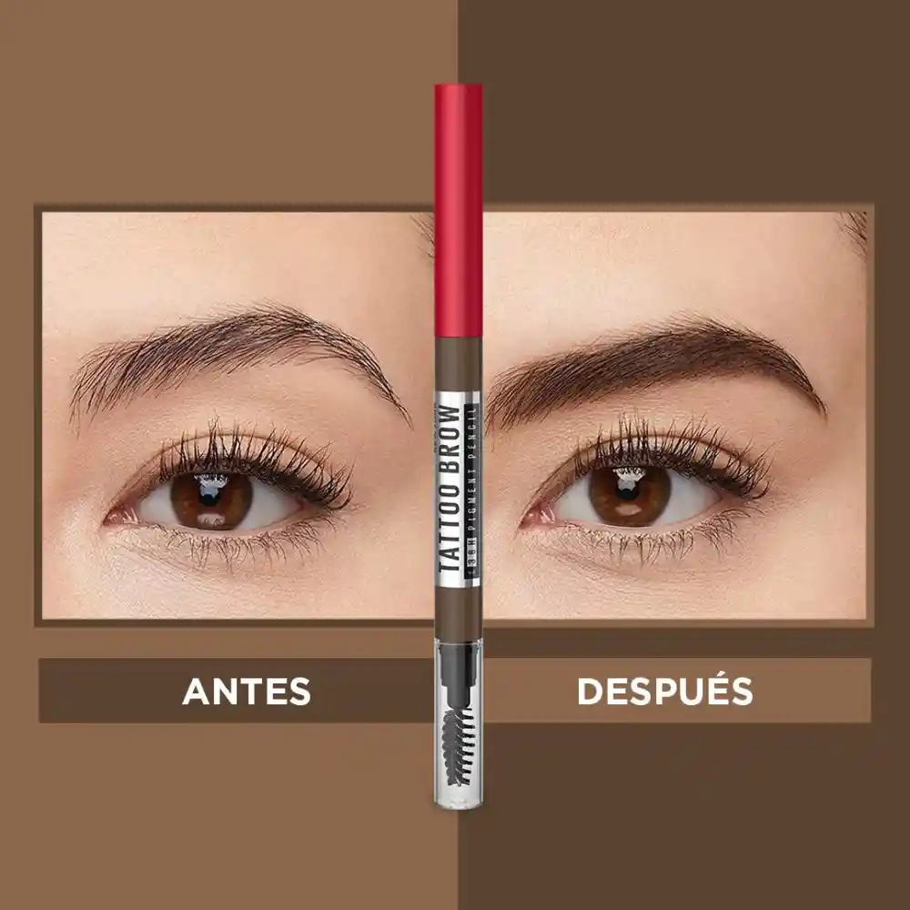 Lapiz Delineador De Cejas Maybelline Eye Studio Tattoo Brow 36 hrs Dark Brown