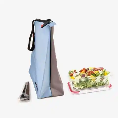 Iris Bolsa Para Snack Soft Azul/Gris