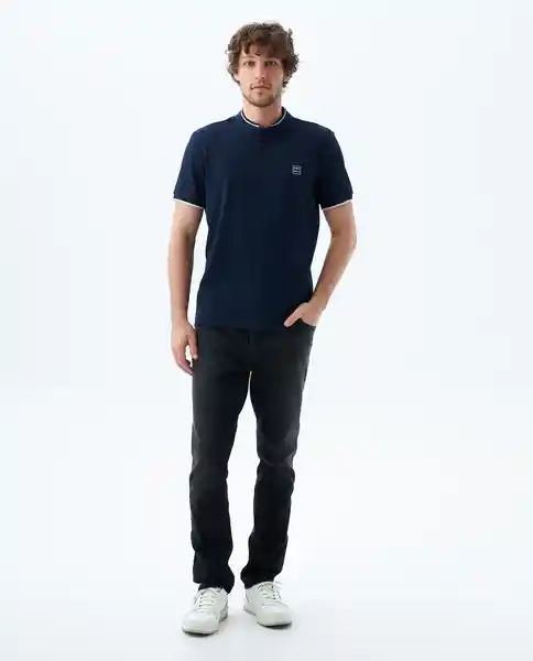 Camiseta Hombre Azul Talla M 800G003_AZU194023 Americanino